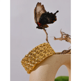 Venus Wide Cuff Bracelet – Water-Resistant 18K Gold Vintage Style | Huna Jewelry