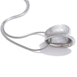 Lainey Sleek Necklace with Removable Round Geometric Pendant – Modern Jewelry | Huna Jewelry