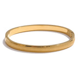 Addison Textured Bangle Bracelet – Tarnish Resistant & Stylish | Huna Jewelry