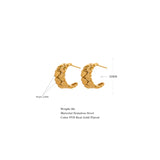 Alika Mini Hearts Hoop Earrings – Trendy & Elegant 18K Gold Jewelry | Huna Jewelry