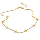 Ezra Tube Bead Necklace – Unique & Tarnish-Resistant Jewelry | Huna Jewelry