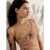 Claire Layered Necklace – Double Chain with Heart Drop Pendant Waterproof | Huna Jewelry