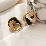 Swirly Hoop Earrings