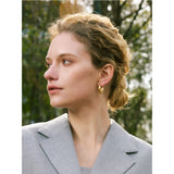 Constance U-Shape Hoop Earrings – Polished, Waterproof & Chic | Huna Jewelry