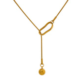 Leah Drop Pendant Necklace – Minimalist & Chic Y-Shaped Jewelry | Huna Jewelry