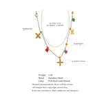 Annamaria Natural Stone Flower Necklace – Trendy Waterproof Jewelry | Huna Jewelry