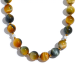 Everlee Beaded Stone Necklace – Natural, Waterproof & Elegant | Huna Jewelry