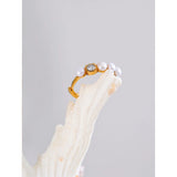Celine Pearl Ring – Delicate & Classic Elegant Jewelry | Huna Jewelry