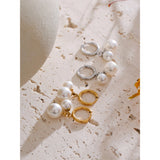 Lilibet Pearl Drop Earrings – Elegant & Timeless Dangle Jewelry | Huna Jewelry