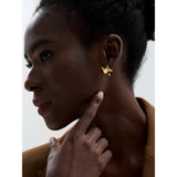 Juno Star Stud Earrings – Polished, Rust Proof & Timeless Style | Huna Jewelry