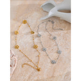 Nara Flower Chain Necklace – Delicate & Waterproof Jewelry | Huna Jewelry