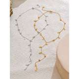 Kaori Leaves Drop Y Necklace – Elegant & Minimalist Jewelry | Huna Jewelry