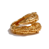 Elliot Snake Wrap Ring – Bold Textured & Water-Resistant Jewelry | Huna Jewelry