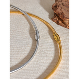 Annette 18K Gold Choker Necklace – Trendy Waterproof Jewelry | Huna Jewelry