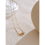 Emery Double Heart Pendant Necklace – Delicate & Elegant Jewelry | Huna Jewelry