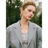 Alba Double Layer Snake Chain – Elegant & Sleek Minimalist Necklace | Huna Jewelry