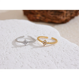 Zircon Grace Ring – Elegant Sparkle | Huna Jewelry