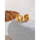 Heart Love Hoop Earrings – 18k Gold-Plated Zircon Jewelry | Huna Jewelry