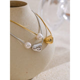 Paisley Pearl Pendant Necklace – Sleek & Modern Statement Jewelry | Huna Jewelry
