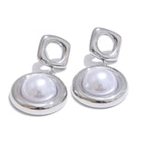 Aspen Round Drop Earrings – Hypoallergenic & Elegant Dangle Jewelry | Huna Jewelry