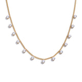 Lucy Cubic Zirconia Charm Necklace – Chic Sparkling Jewelry | Huna Jewelry