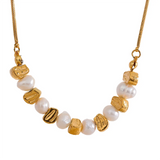 Angelica Freshwater Pearl Necklace – Elegant Vintage Beaded Jewelry | Huna Jewelry