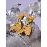 Catalina Mermaid Tail Earrings – Unique & Elegant Rust-Proof Jewelry | Huna Jewelry