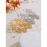 Beau Round Drop Earrings – Hollow Dangle Statement, Waterproof | Huna Jewelry