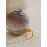 Eleanor Heart Snake Ring – Adjustable & Stylish Statement Jewelry | Huna Jewelry