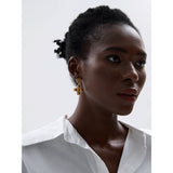 Breya Cross Drop Earrings – Vintage-Inspired Statement Jewelry | Huna Jewelry