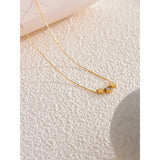 Moira Three Star Pendant Necklace – 18K Gold, Waterproof & Stylish | Huna Jewelry