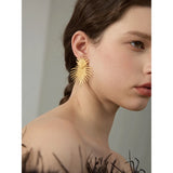 Miranda Leaf Drop Earrings – Unique Gold Statement Jewelry | Huna Jewelry