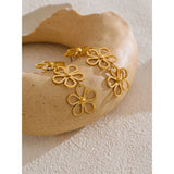 Camryn Floral Drop Earrings – Trendy Waterproof Statement Jewelry | Huna Jewelry