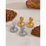 Heather Heart Drop Earrings – Romantic Round Dangle Jewelry | Huna Jewelry