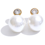 Brielle Pearl Earrings – Classic, Elegant & Timeless Jewelry | Huna Jewelry