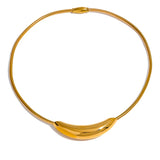 Annette 18K Gold Choker Necklace – Trendy Waterproof Jewelry | Huna Jewelry
