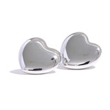 Kehlani Bold Heart Stud Earrings – 25mm Statement Love Design | Huna Jewelry