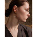 Marnie Starfish Shell Pearl Drop Earrings – Unique & Elegant | Huna Jewelry