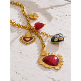 Emily Heart Charm Necklace – Vintage-Inspired Romantic Jewelry | Huna Jewelry