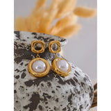 Aspen Round Drop Earrings – Hypoallergenic & Elegant Dangle Jewelry | Huna Jewelry