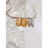 Palmer Chunky Hoop Earrings – Vintage & Waterproof Jewelry | Huna Jewelry