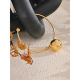 Nevaeh Ball Cuff Bracelet – Round Bangle, Tarnish Resistant Jewelry | Huna Jewelry