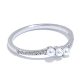 Gabriella Pearl Ring – Delicate Thin Band & Timeless Design | Huna Jewelry