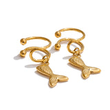 Elora Mermaid Tail Cuff Earring – Non-Pierced, Unique & Stylish | Huna Jewelry