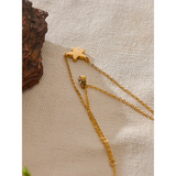 Isla Layered Necklace with Star & Cubic Zirconia Charms – Chic Jewelry | Huna Jewelry