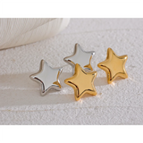 Juno Star Stud Earrings – Polished, Rust Proof & Timeless Style | Huna Jewelry