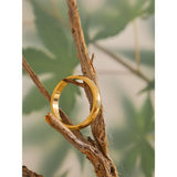 Evelyn Polished Band Ring – Smooth, Glossy & Hypoallergenic Jewelry | Huna Jewelry