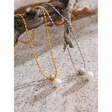 Mila Pearl Pendant Necklace – Beaded Versatile Chic Jewelry | Huna Jewelry
