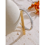 Addison Textured Bangle Bracelet – Tarnish Resistant & Stylish | Huna Jewelry