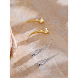 Anabia Waterdrop Pearl Earrings – Elegant & Timeless Jewelry | Huna Jewelry